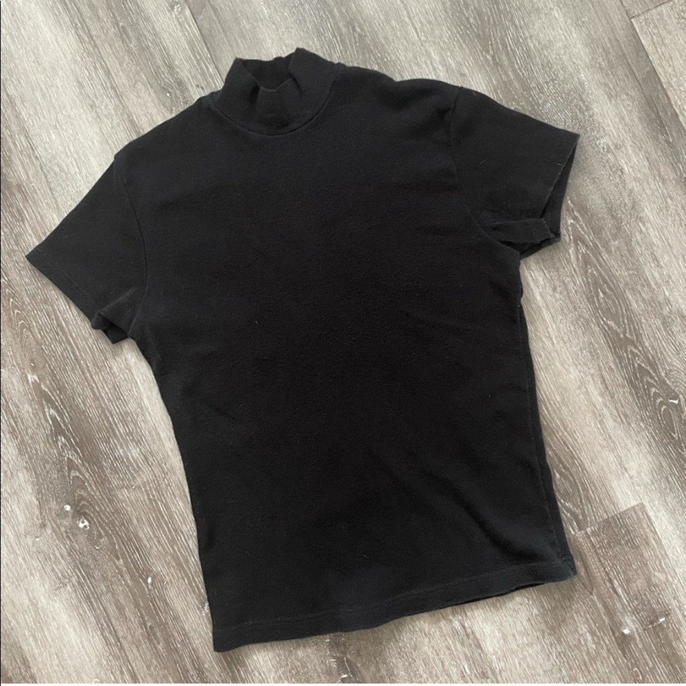 Brandy Melville Mock Neck Tee